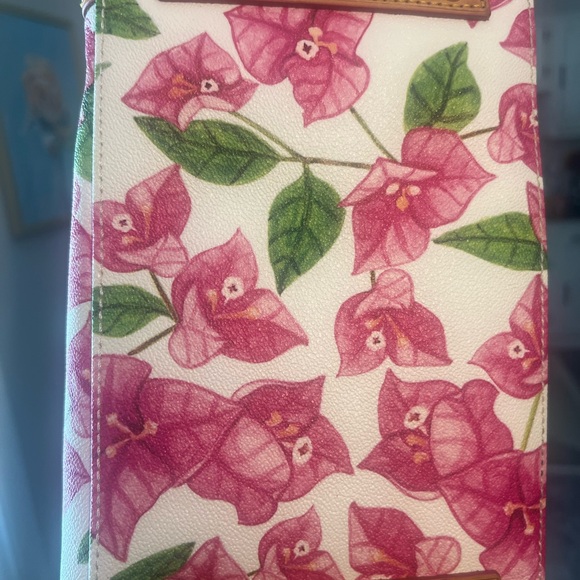 Dooney & Bourke Pink & Green Floral Satchel (includes the shoulder strap) - Picture 9 of 12